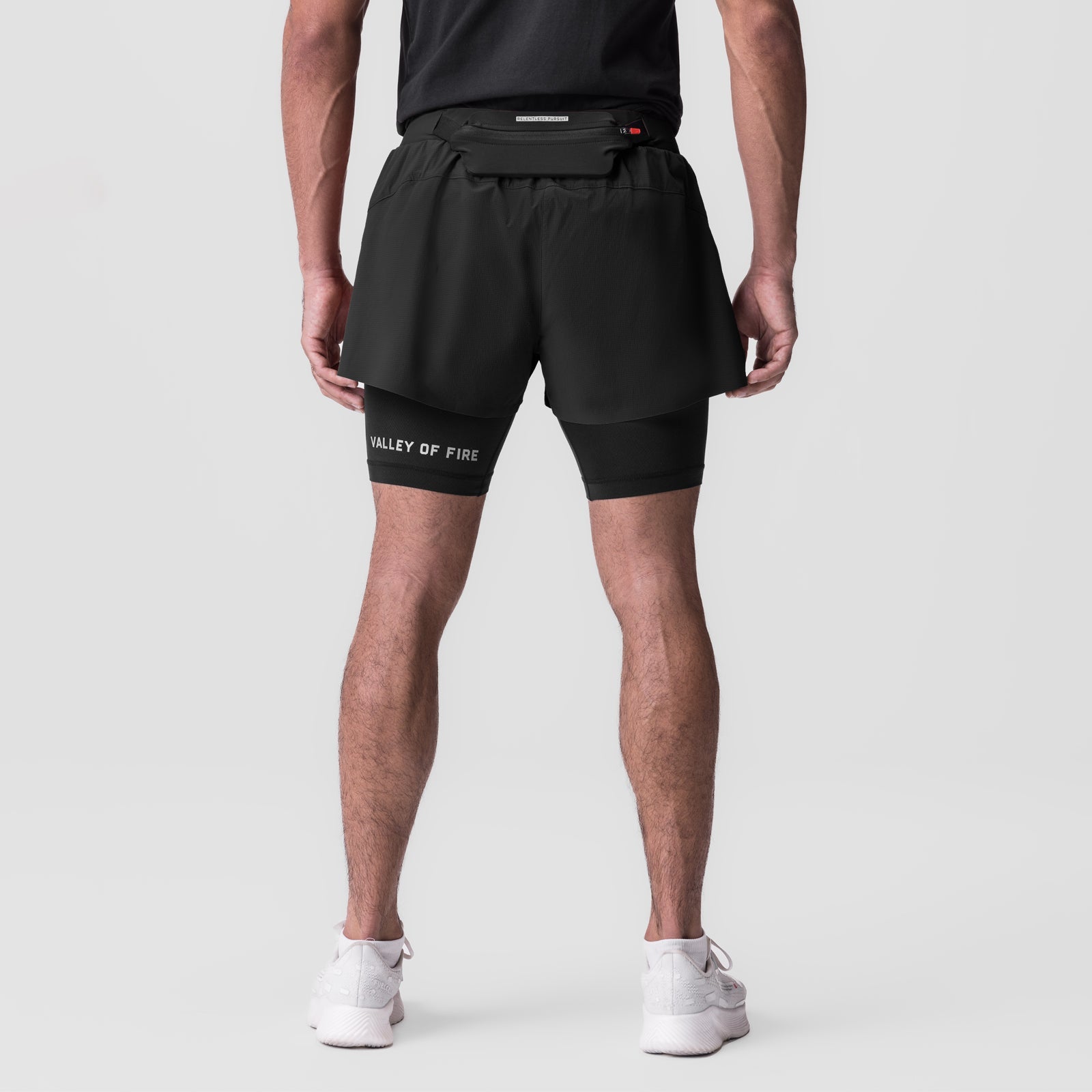 0786. Ripstop 3" Belt Pack Short - Dusk Black/Black