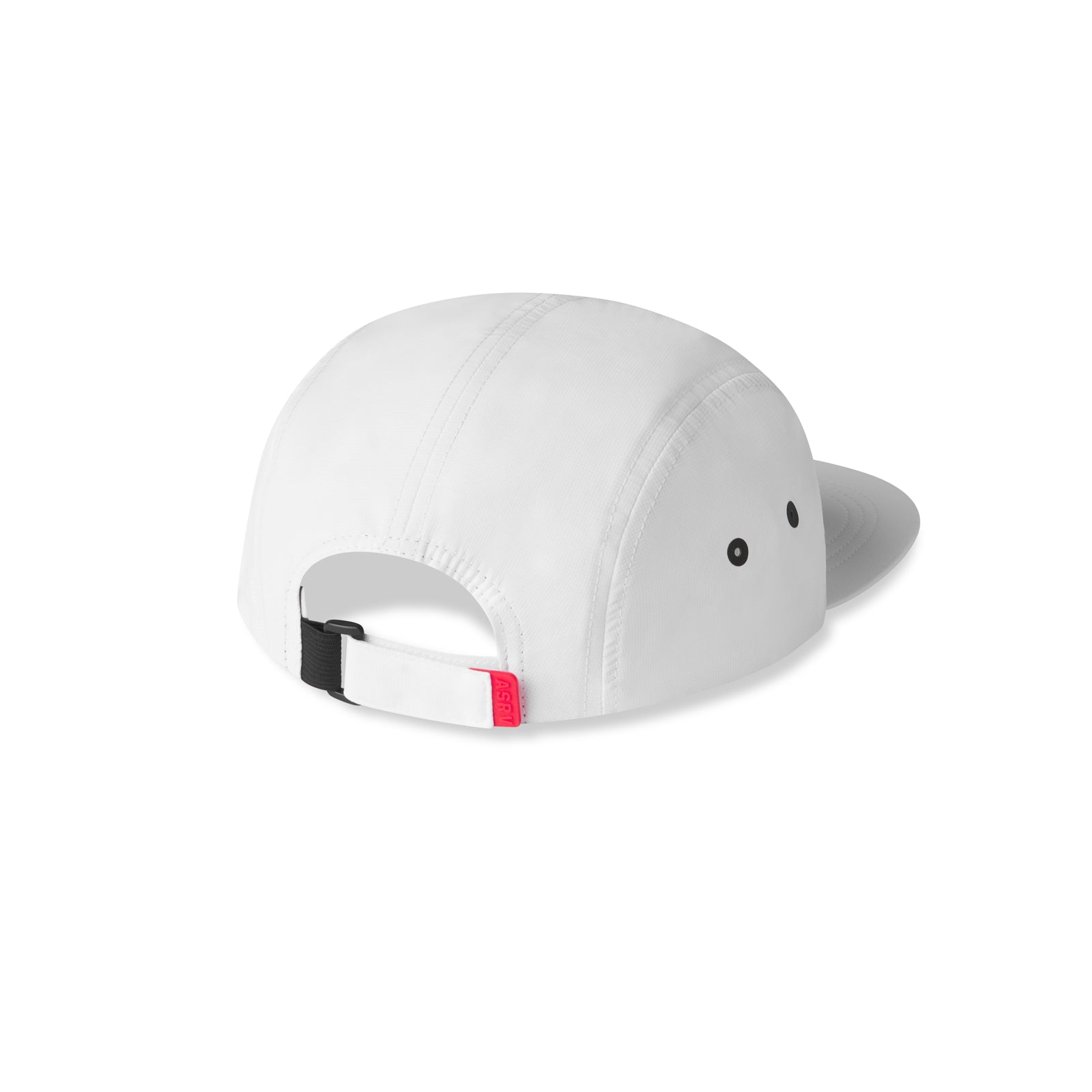 0814. 5-Panel Run Cap - White
