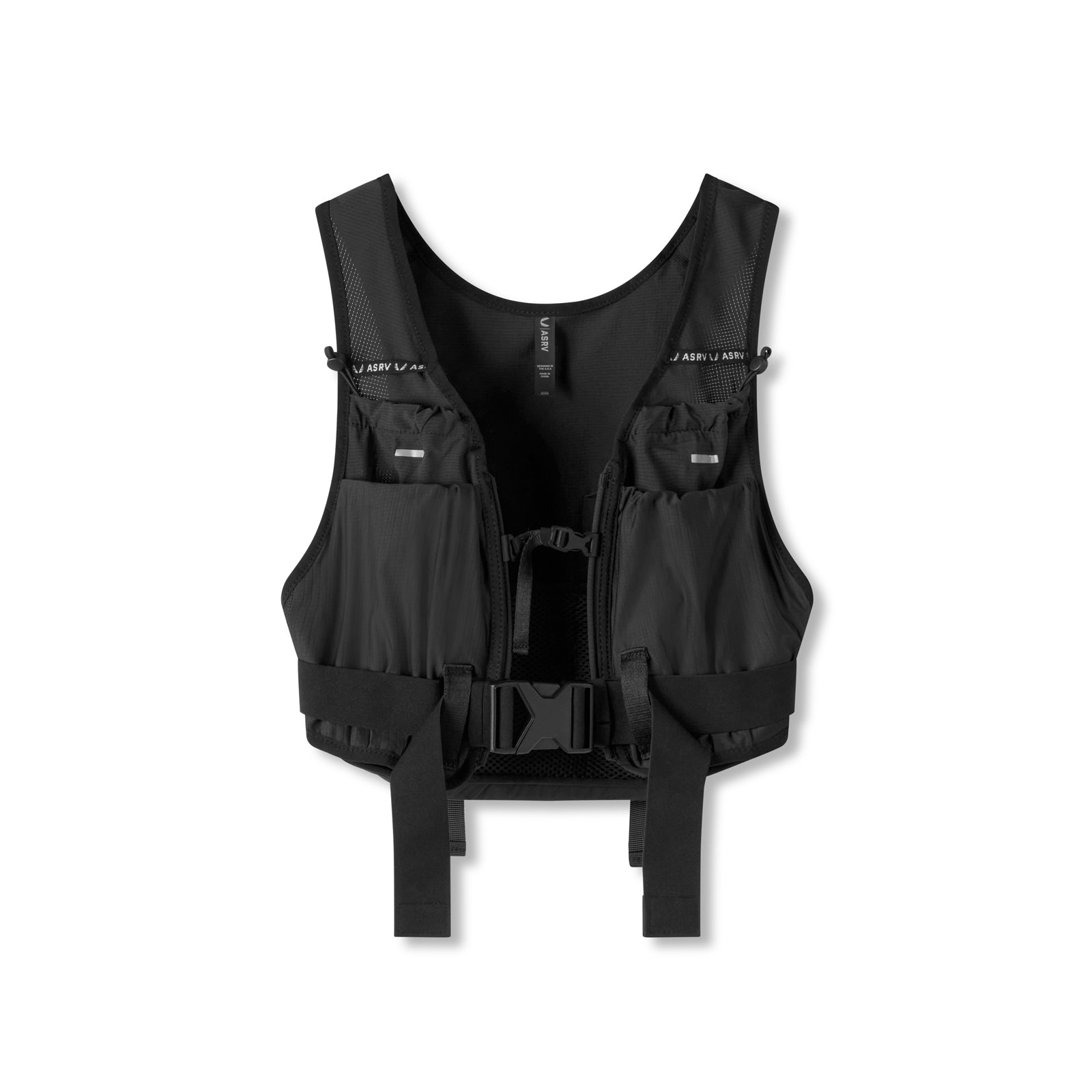 0899. 2-in-1 Packable Run Vest - Black