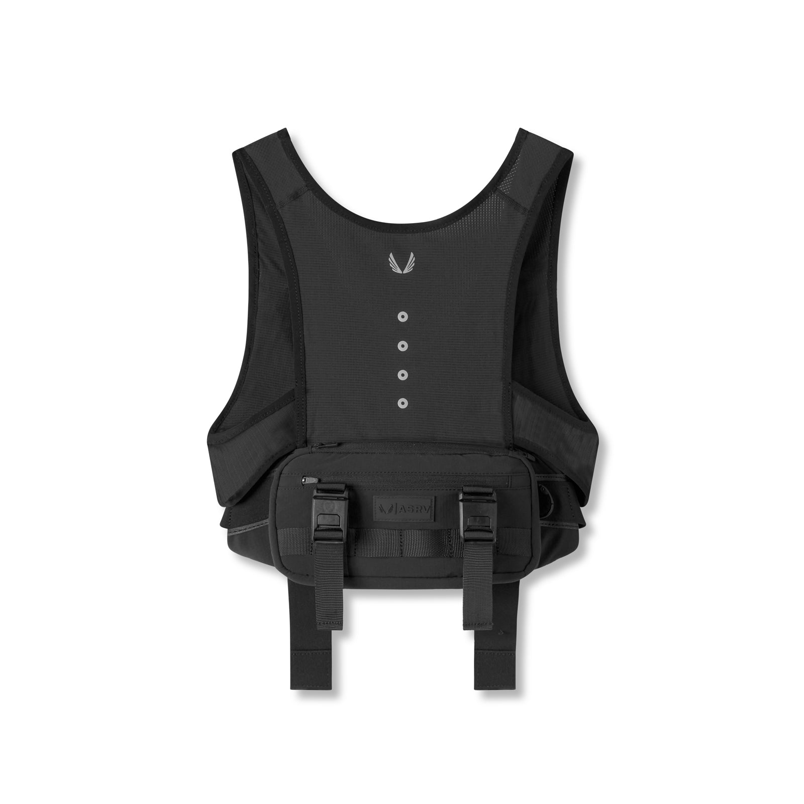 0899. 2-in-1 Packable Run Vest - Black