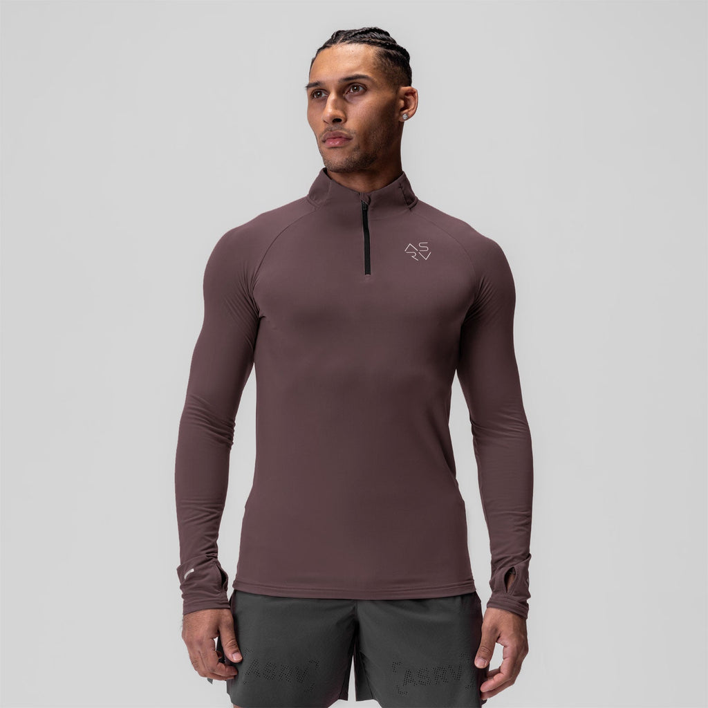 0906. Thermal Training Quarter Zip - Nightshade "Cyber"