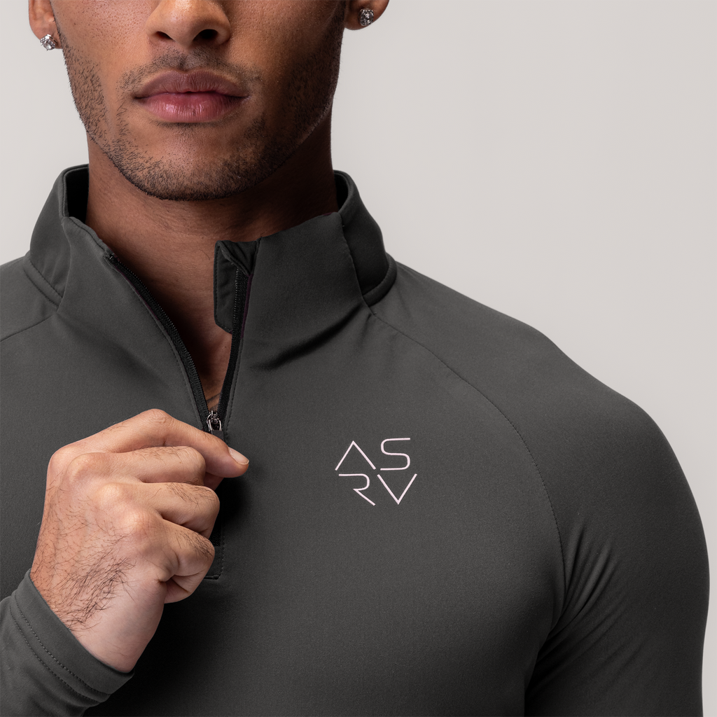 0906. Thermal Training Quarter Zip - Space Grey "Cyber"