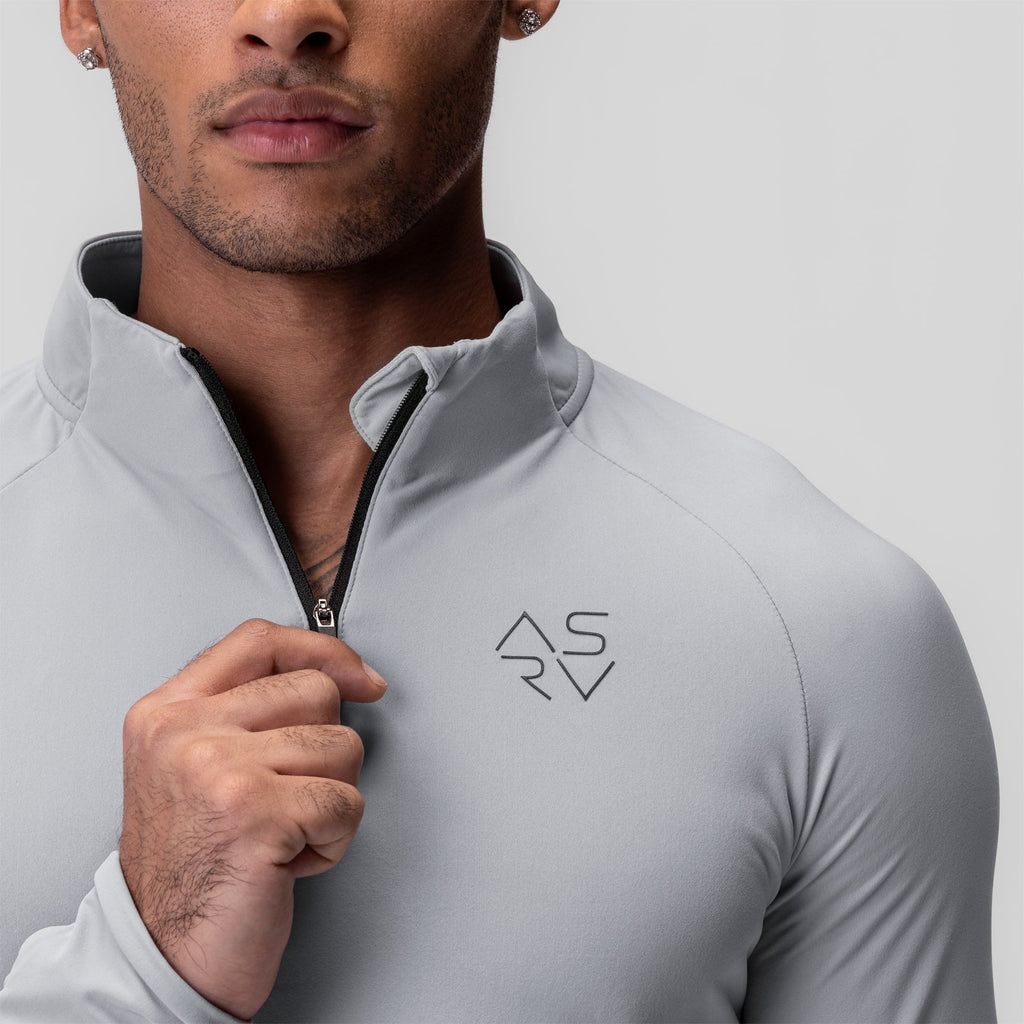 0906. Thermal Training Quarter Zip - Slate Grey "Cyber"