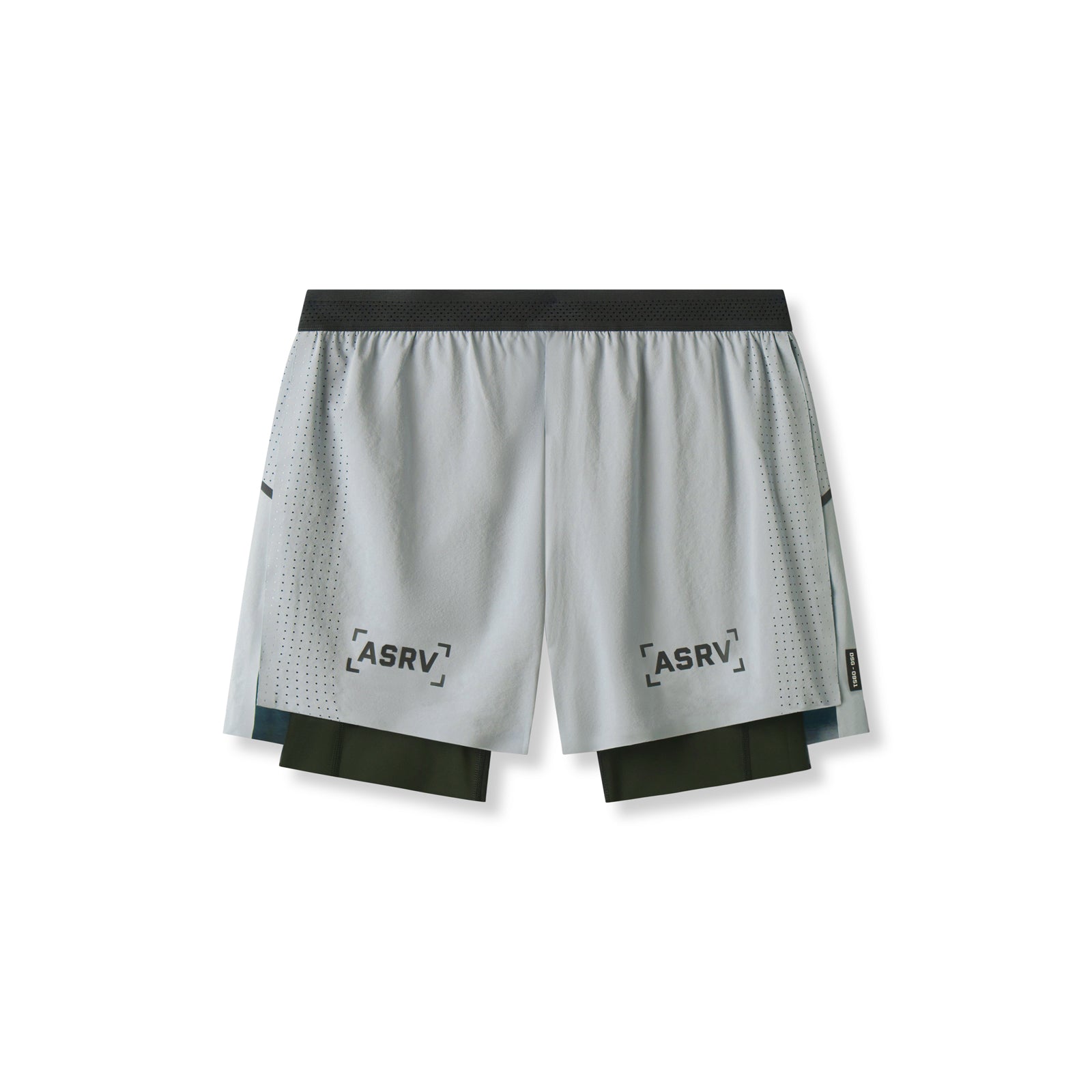 0951. Aerotex™ 4" High Split Liner Short - Slate Grey
