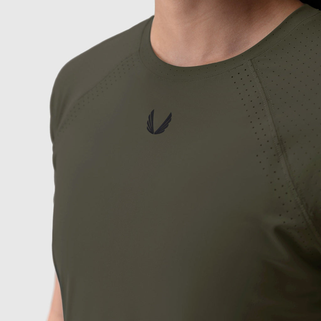 W017. Laser-Vent™ Established Tee - Olive