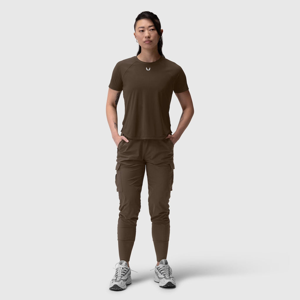 W017. Laser-Vent™ Established Tee - Dark Earth