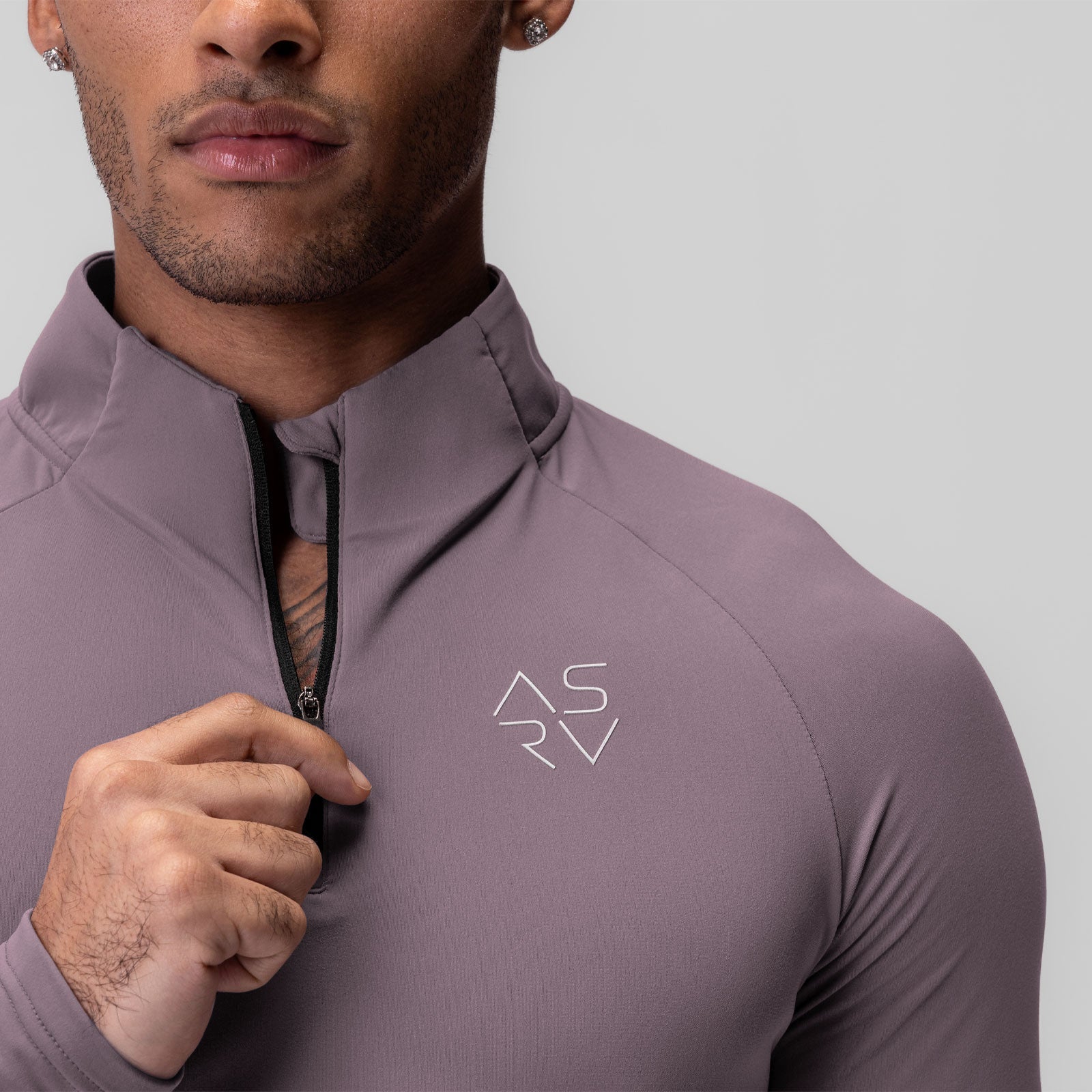 0906. Thermal Training Quarter Zip - Moonscape "Cyber"