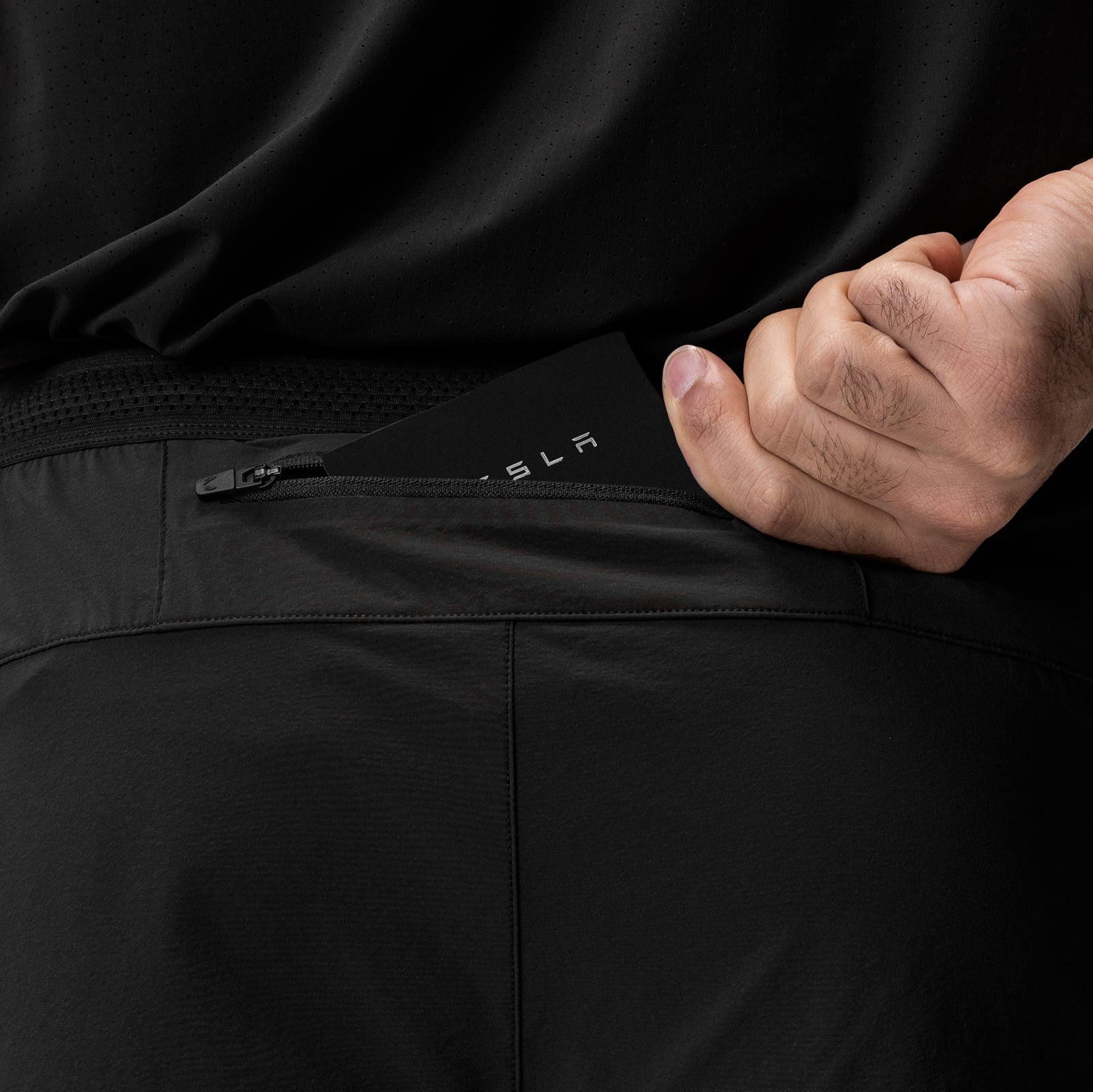 0953. Aerotex™ Hybrid Liner Short - Black/Black