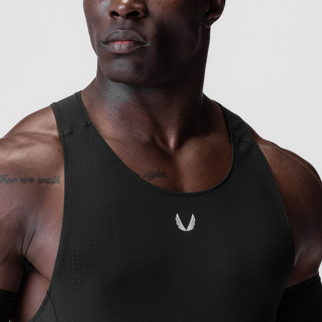 0949. Laser-Vent™ Singlet Tank - Black