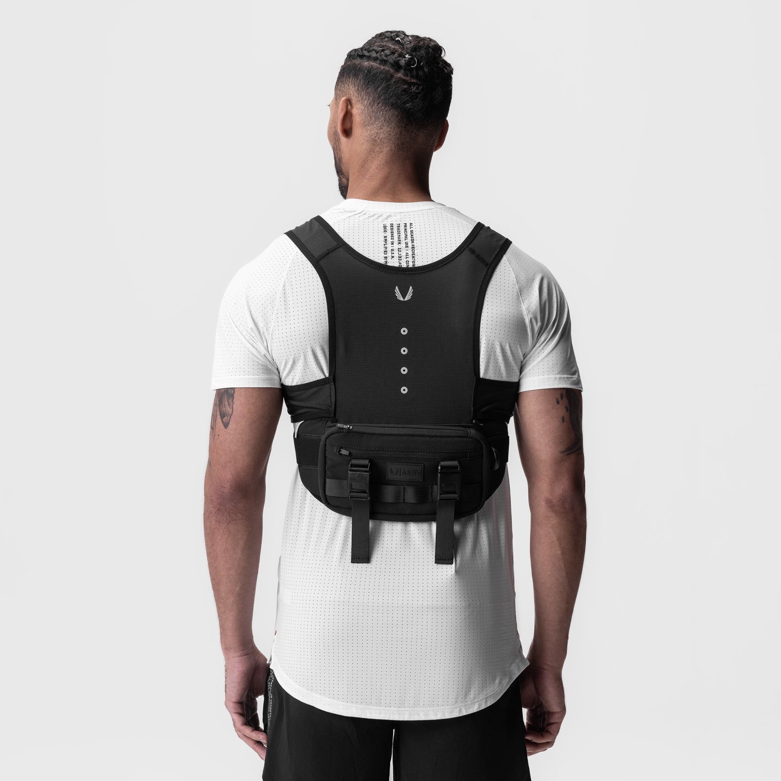 0899. 2-in-1 Packable Run Vest - Black