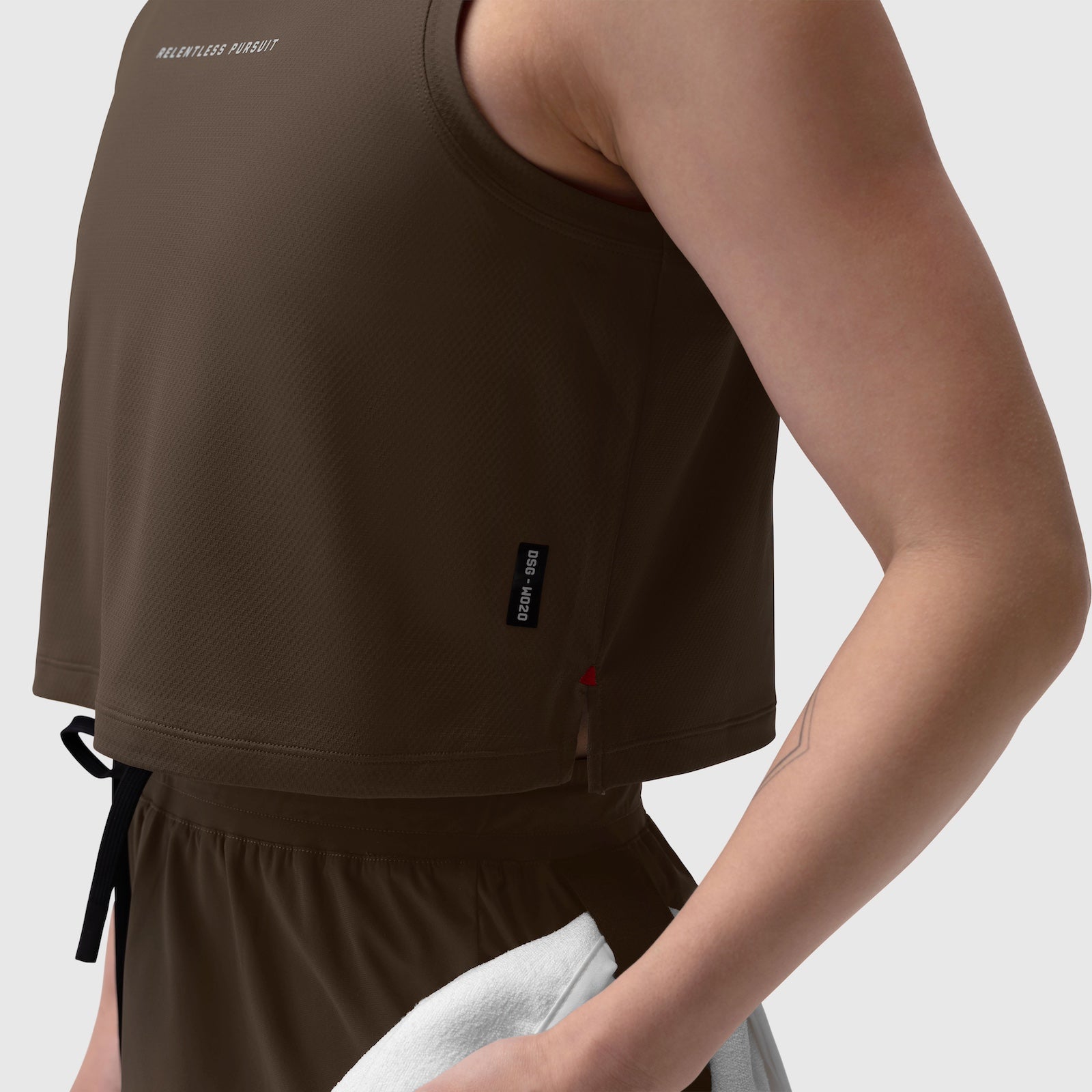 W020. AeroSilver® Tank Top - Dark Earth "RP"
