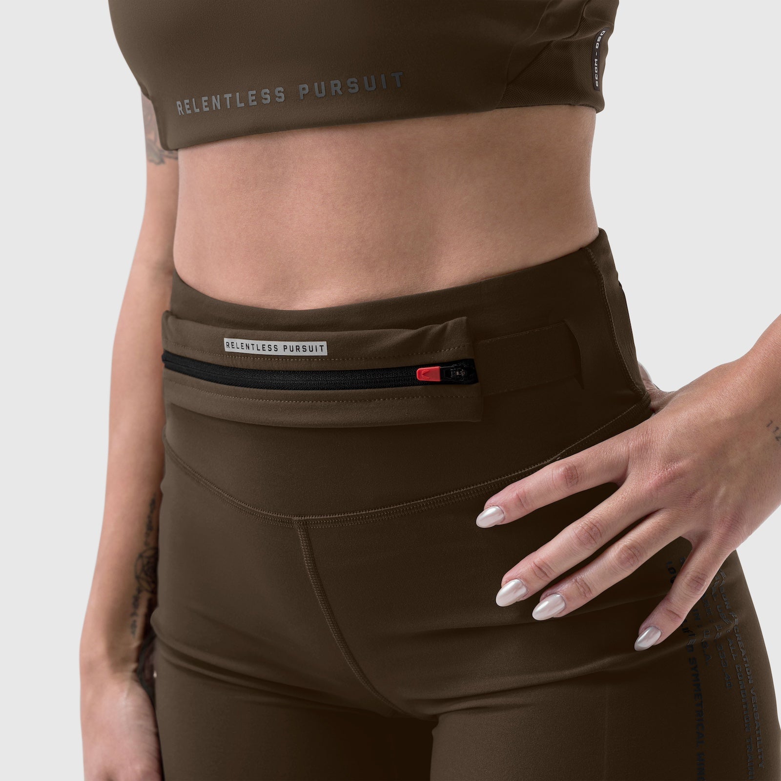 W029. Lycra® 3-in-1 Biker Short - Dark Earth