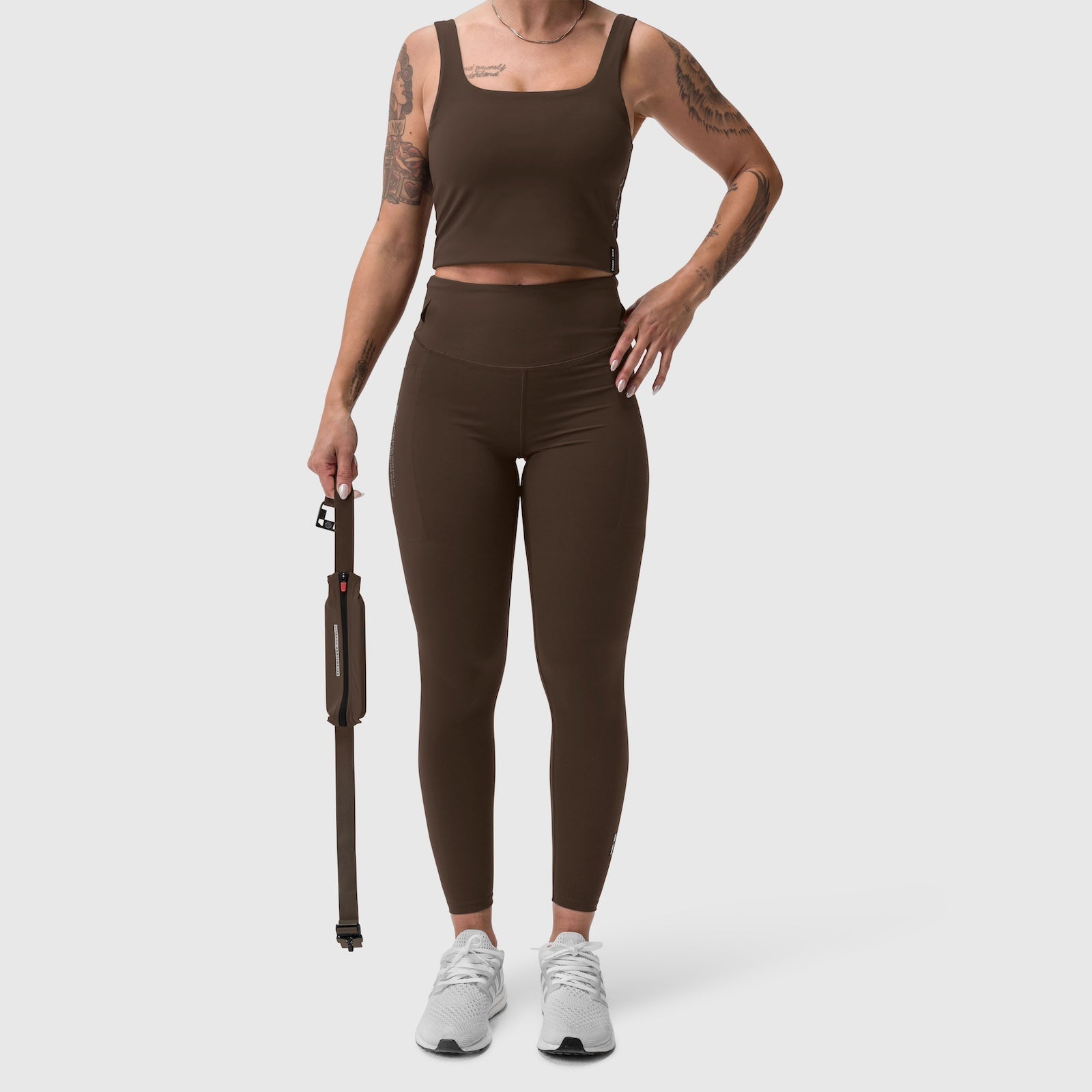 W030. Lycra® 3-in-1 Legging - Dark Earth