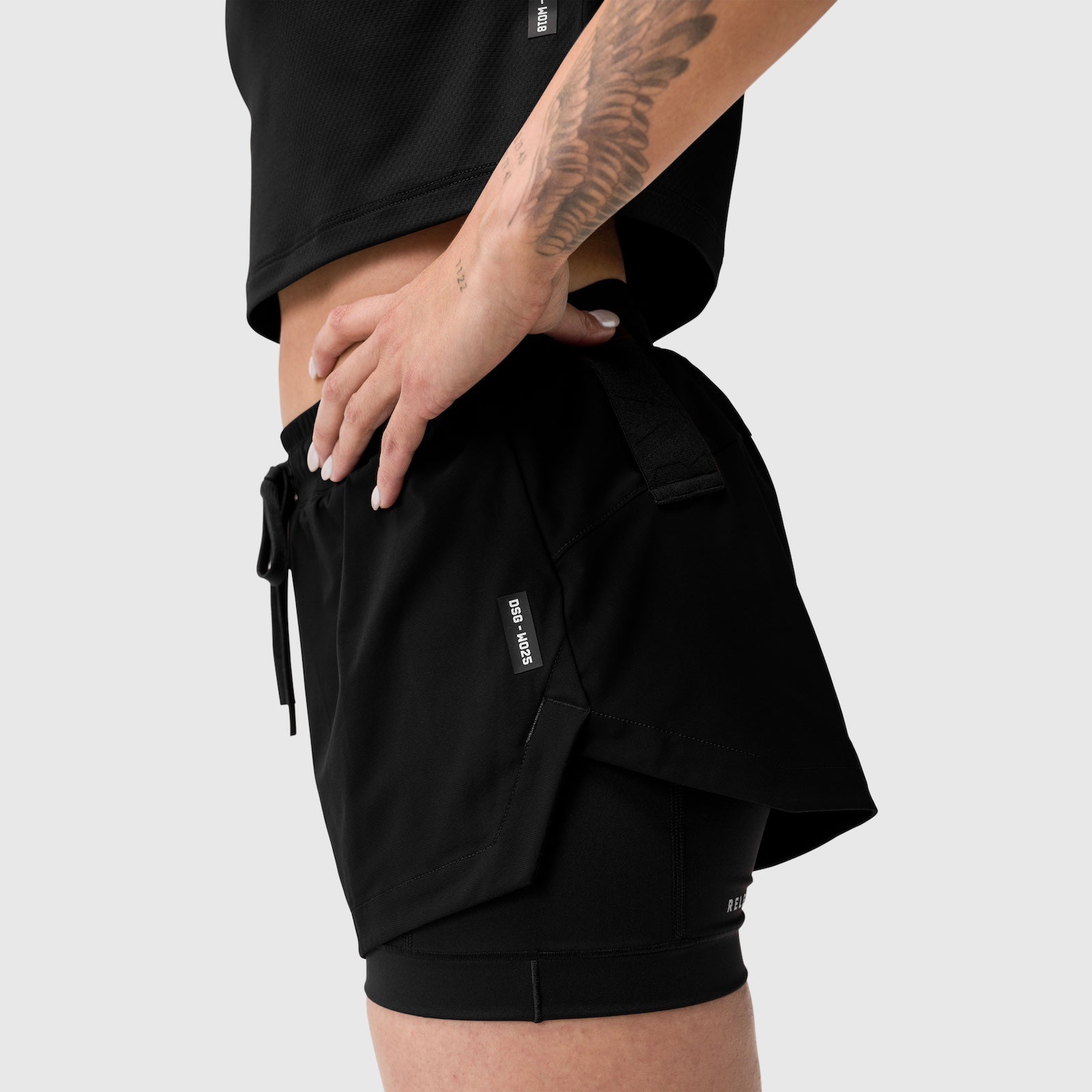 W025. Tetra-Lite® Liner Short - Black