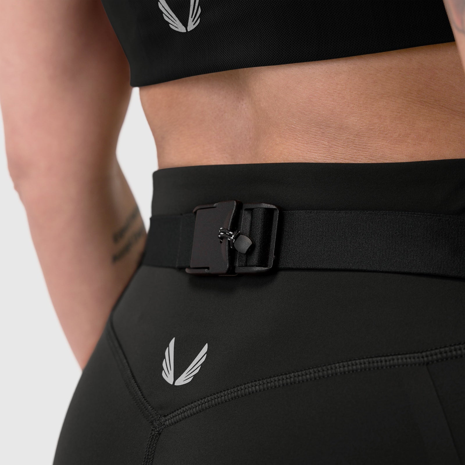 W029. Lycra® 3-in-1 Biker Short - Black