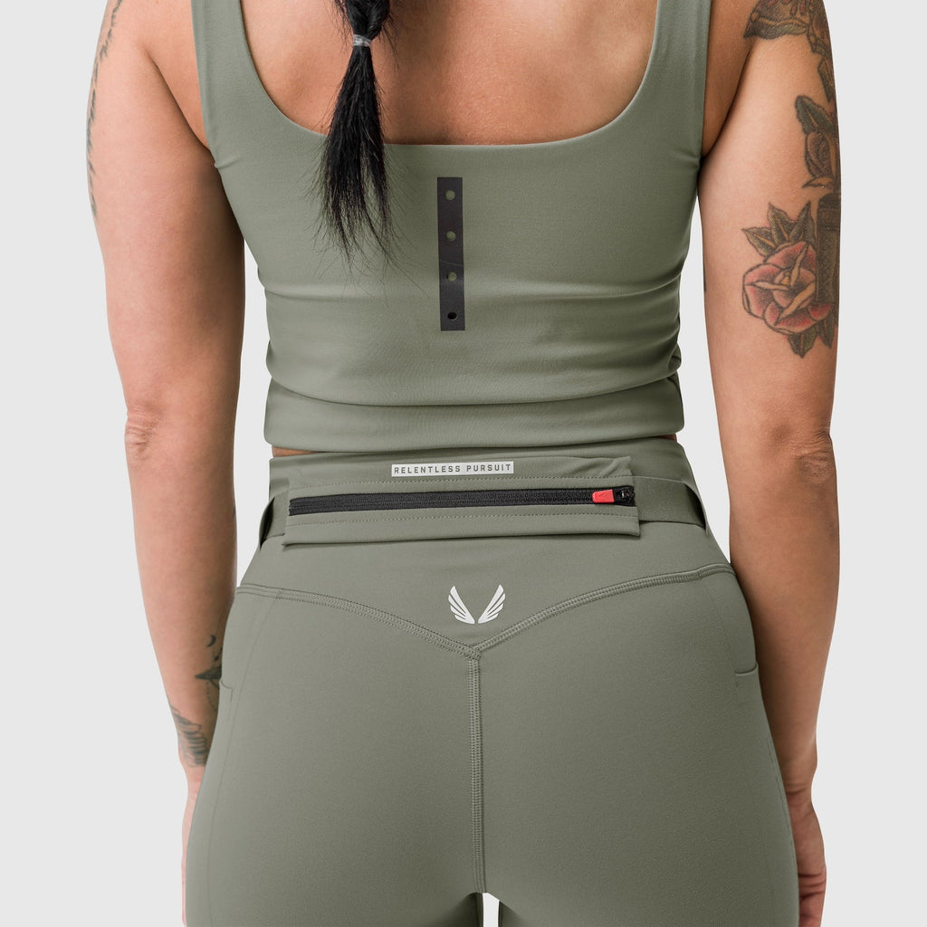 W030. Lycra® 3-in-1 Legging - Sage