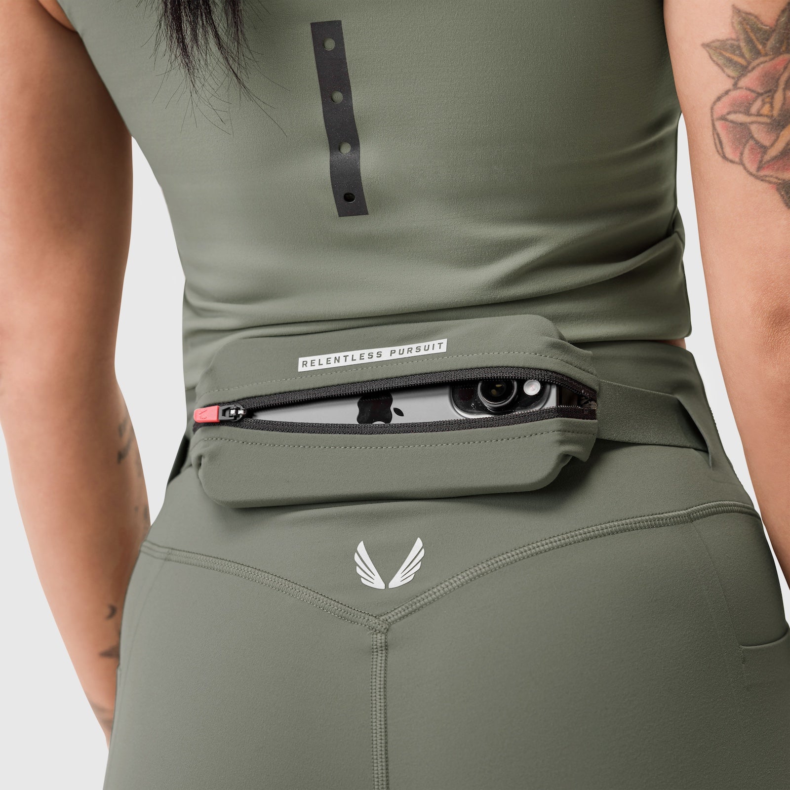 W030. Lycra® 3-in-1 Legging - Sage